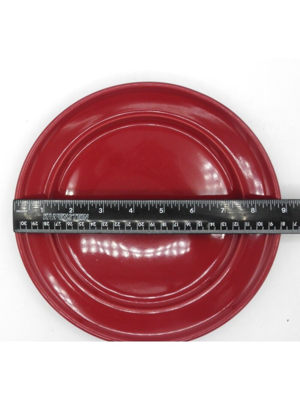 Amelia Red Sedona by Mainstays 9 Inch Salad Plate Set of 4 Pattern: MSYAMERS - Picture 4 of 6